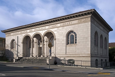 san francisco landmark carnegie library sunset Carnegie Branch Library for Local History 400x267