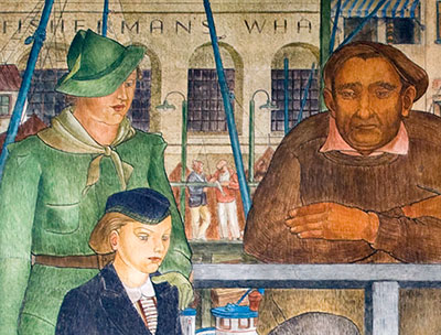 Fisherman&rsquo;s Wharf by Lucien Labault at the Beach Chalet in San Francisco