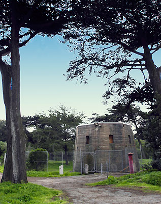 Millwright Cottage and Murphy Windmill in Golden Gate Park