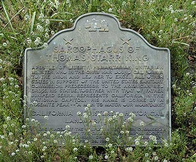 Sarcophagus of Thomas Starr King in San Francisco