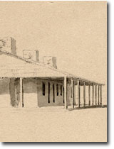 1850&rsquo;s Drawing of Reading Adobe in Shasta County, California