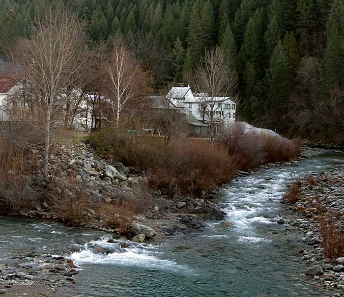 Convergence of the Downie River and the North Fork of the Yuba River in Downieville