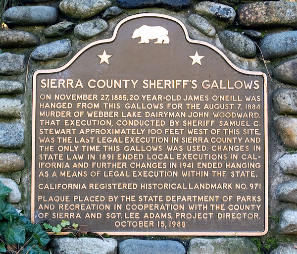Sierra County Sheriff&rsquo;s Gallows in Downieville, California