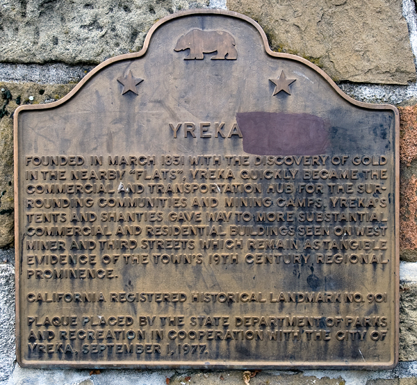 California Historical Landmark 901: Yreka in Siskiyou County