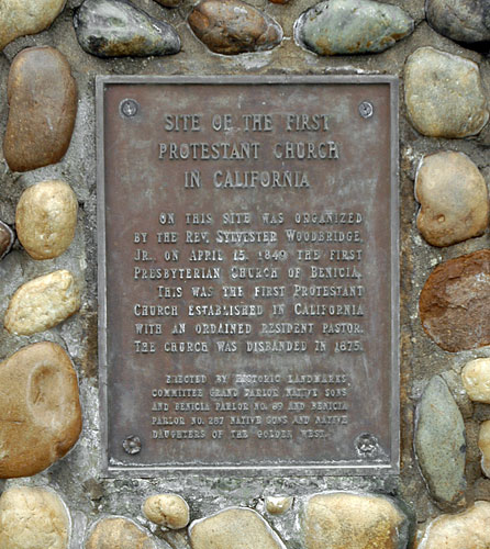 Site Of First Protestant Church In California