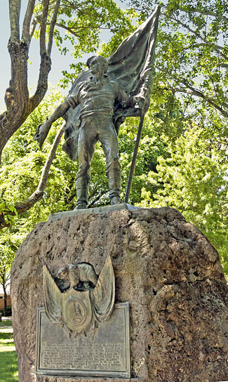 California Landmark 7: Bear Flag Monument in Sonoma Plaza