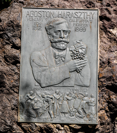 Agoston Haraszthy Bas Relief, Buena Vista Winery