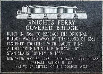 Knights Ferry Bridge in California