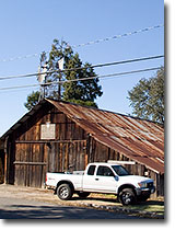 Old Adobe Barn in La Grange, California