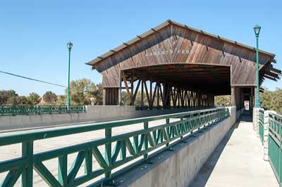 Roberts Ferry Bridge Over Tuolumne River, California