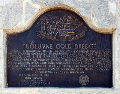 National Register #71000208: Tuolumne Gold Dredging Company Near La Grange