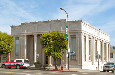 Old Bank of America Building in Red Bluff, California