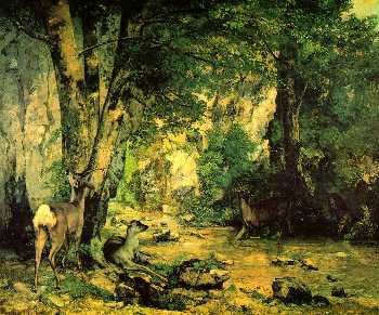 Deer in the Forest of Fontainebleau