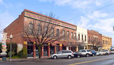 Downtown Winters Historic District: Cradwick Building, Chulick Market, Seaman's Opera House, Bank of Winters Business Block