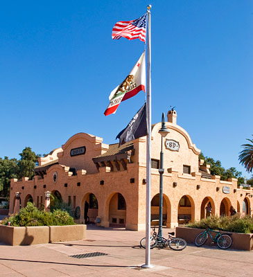 Southern Pacific Railroad Station in Davis, California